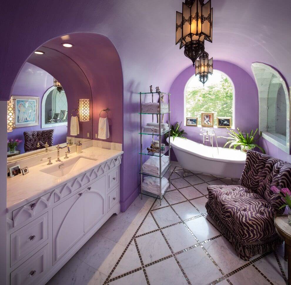 Фиолетовая ванная по-голландски