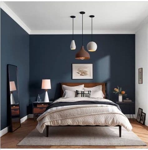 датская синяя спальня