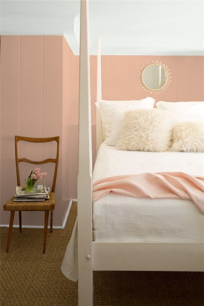 как выглядит персиковая спальня