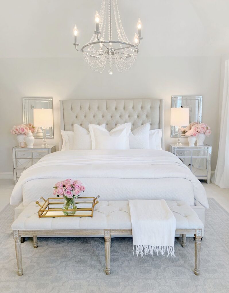 роскошная белая спальня