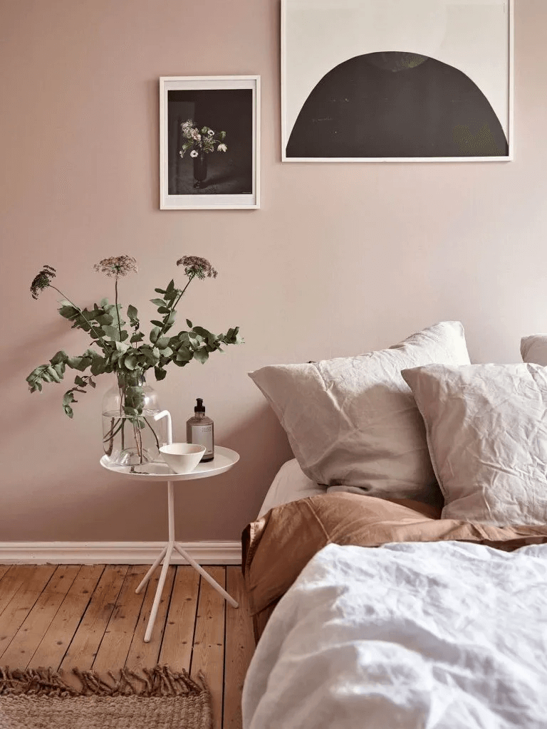 французская розовая спальня