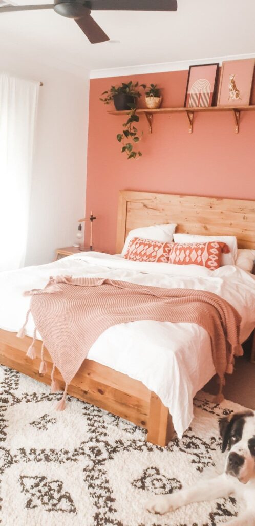 благородная персиковая спальня