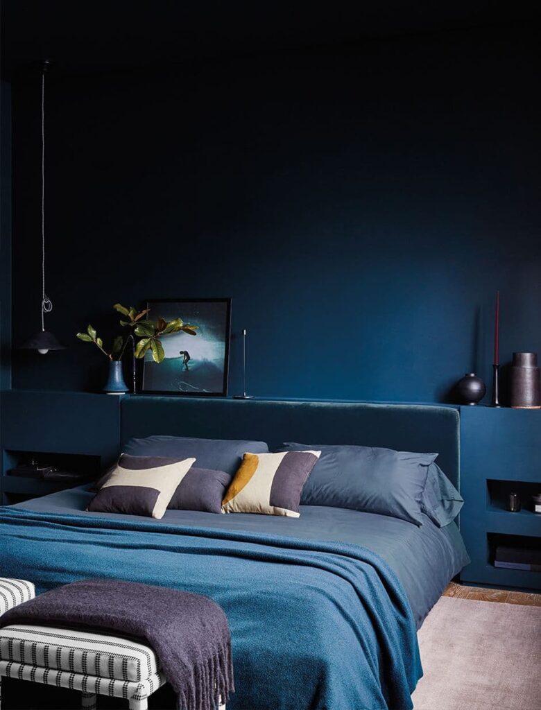 голландская синяя спальня