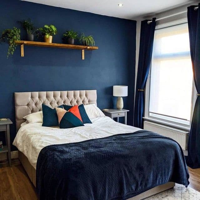 как выглядит синяя спальня