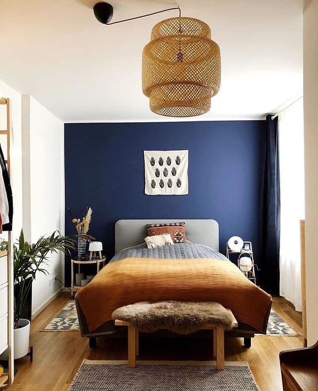 голубая спальня в доме
