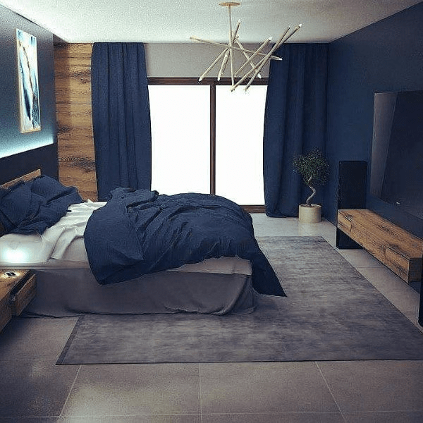 парижская синяя спальня