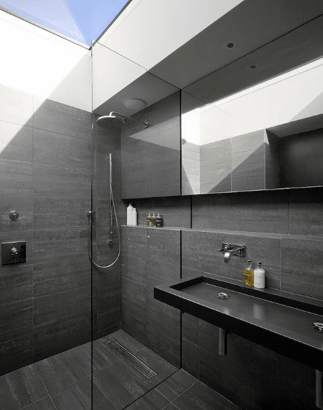 супердизайн ванной в черных цветах