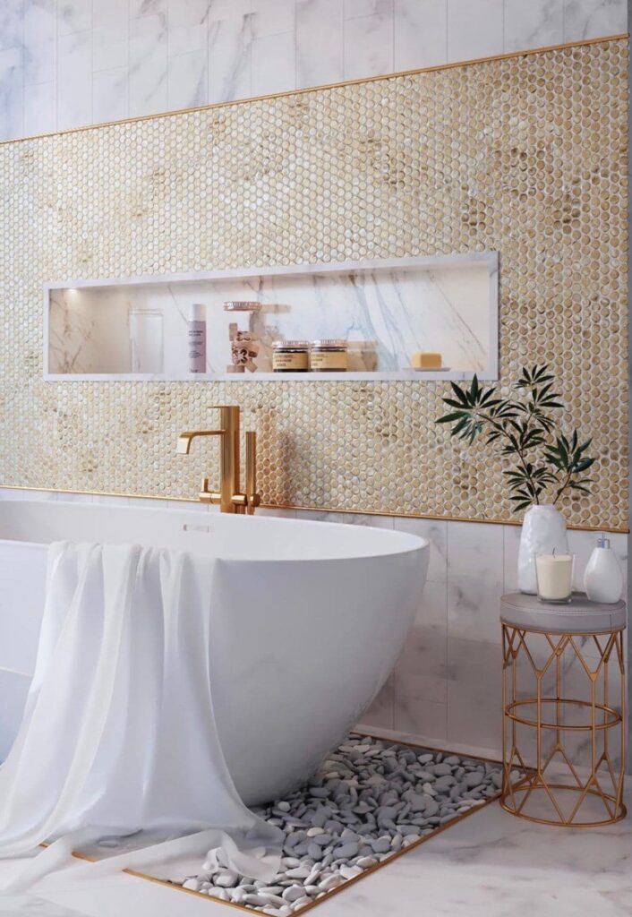 золотая ванная в частном доме