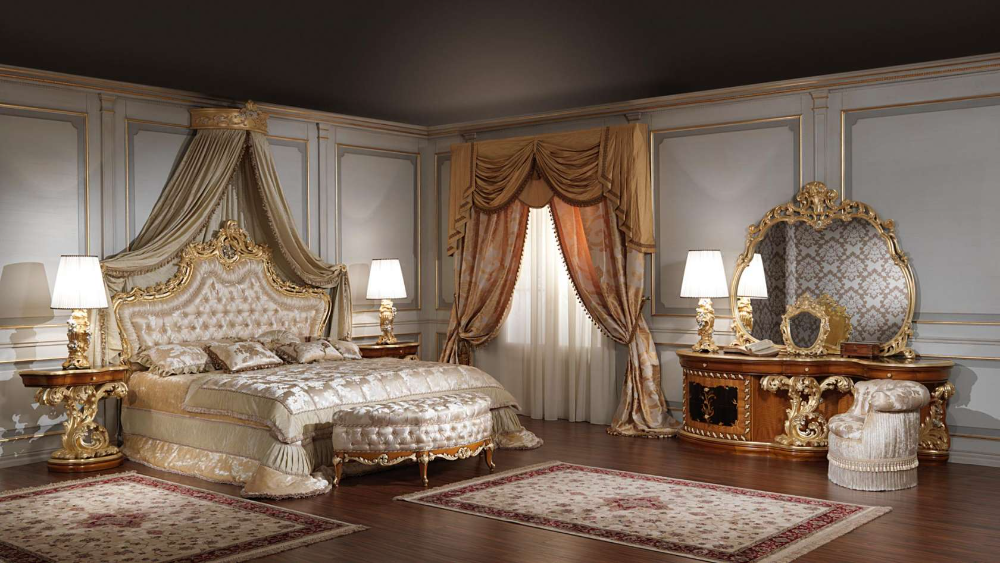 в стиле барокко спальня в квартире