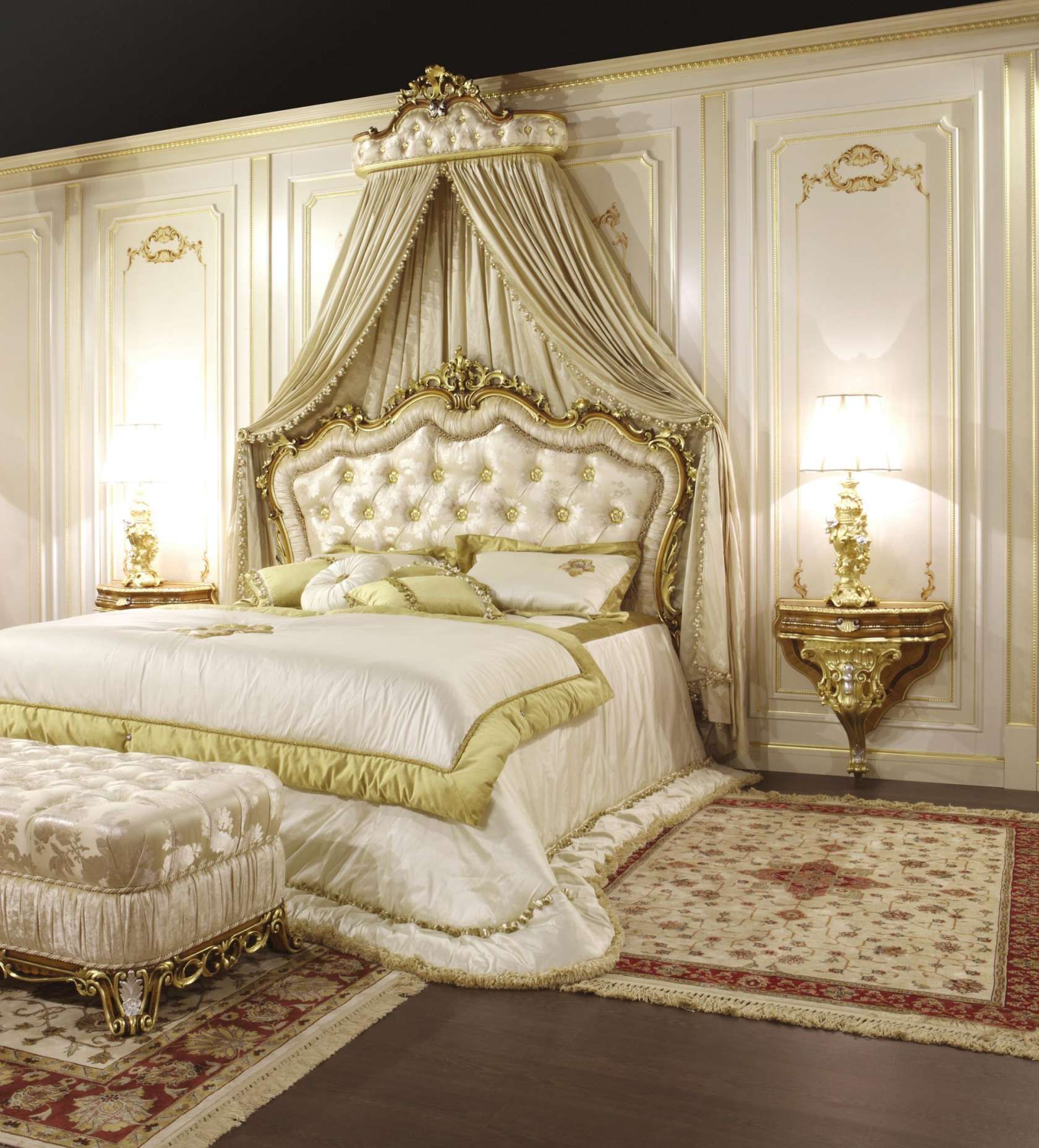 интерьер в стиле барокко спальни