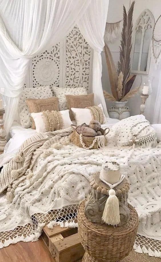 римская в марокканском стиле спальня