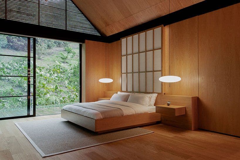 очаровательная в японском стиле спальня