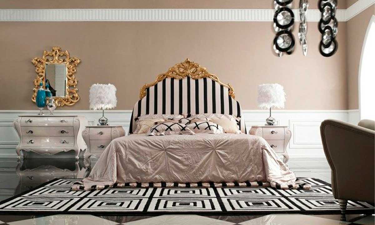 дивная спальня в стиле барокко