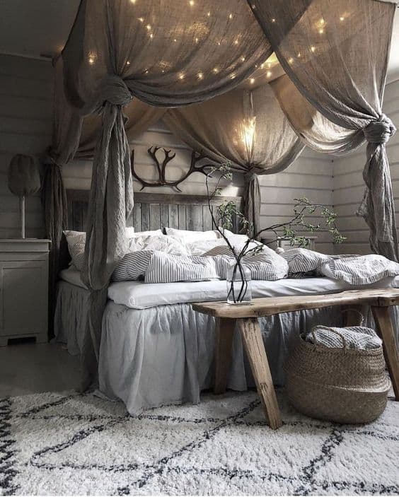 убранство в марокканском стиле спальни