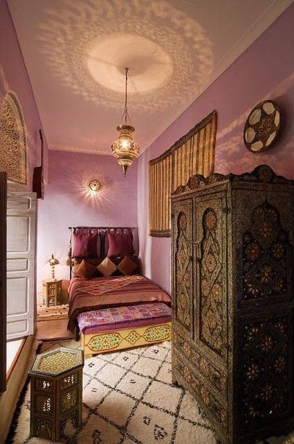 оформление в марокканском стиле спальни