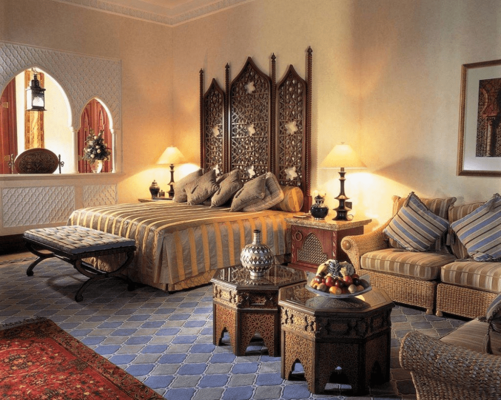 в марокканском стиле спальня в 3-комнатной квартире
