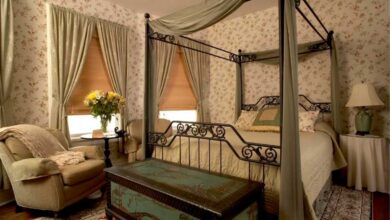 большая в викторианском стиле спальня
