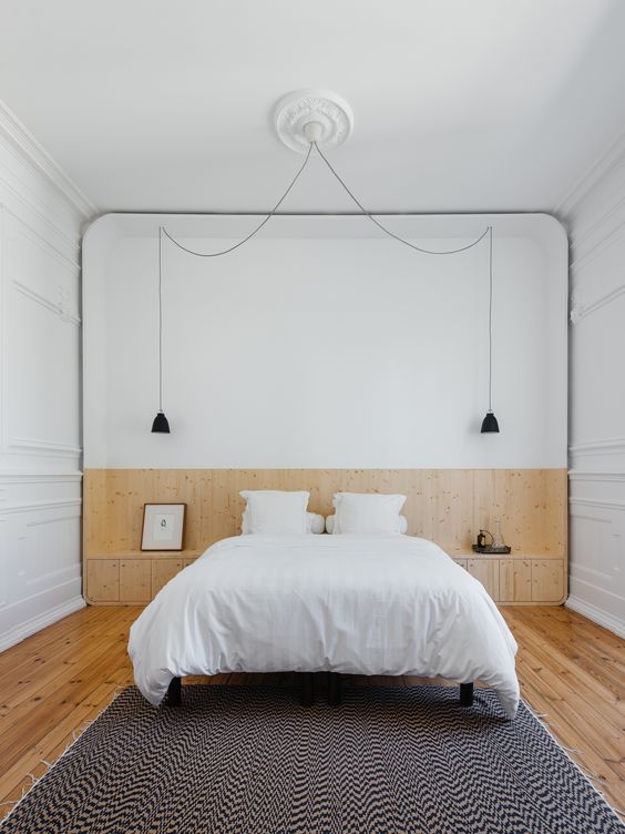 благородная в стиле минимализм спальня