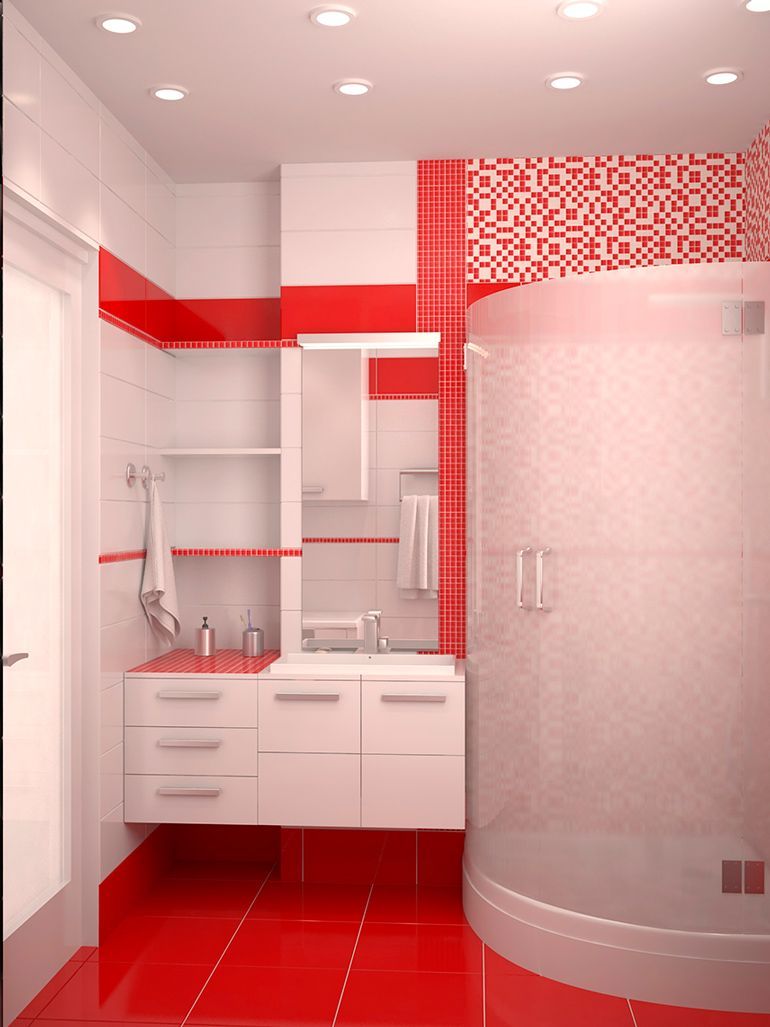 изысканная красная ванная