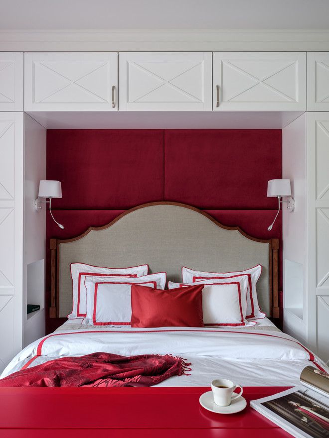 итальянская красная спальня