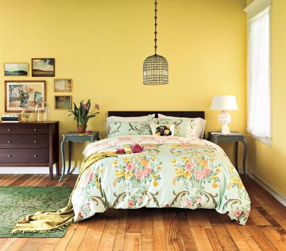 превосходная лимонная спальня