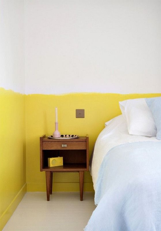 уникальный дизайн лимонной спальню