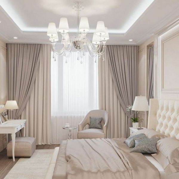 парижская кремовая спальня