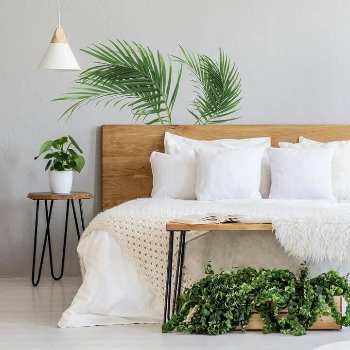 датская в тропическом стиле спальня