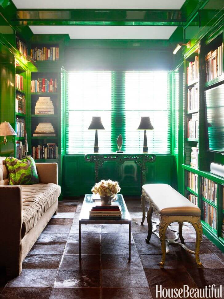 дивный зеленый кабинет