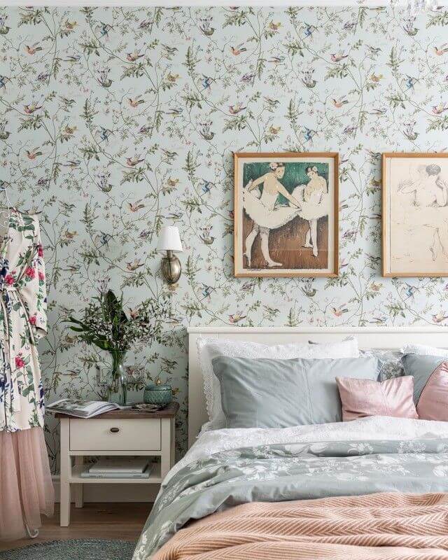 дизайн в парижском стиле спальни