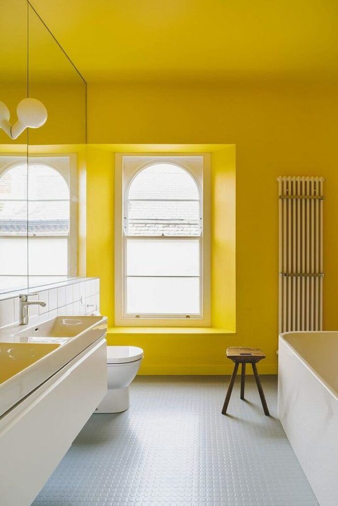 уникальный дизайн лимонной ванной