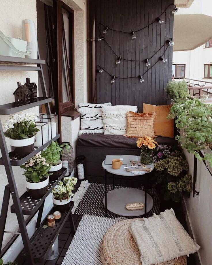 итальянский коричневый балкон