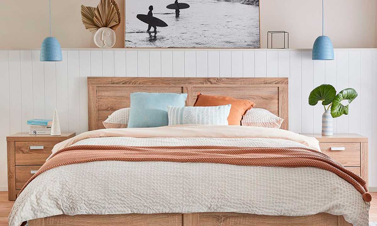 превосходная в морском стиле спальня