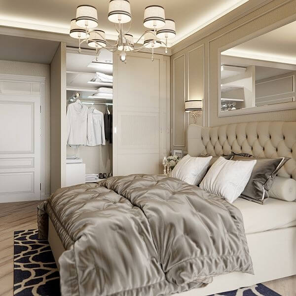 европейская в классическом стиле спальня