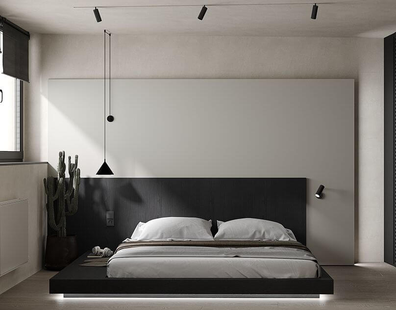 очаровательная в современном стиле спальня
