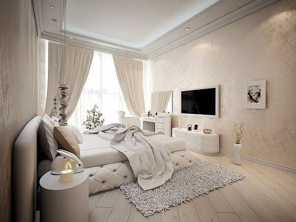 парижская в современном стиле спальня
