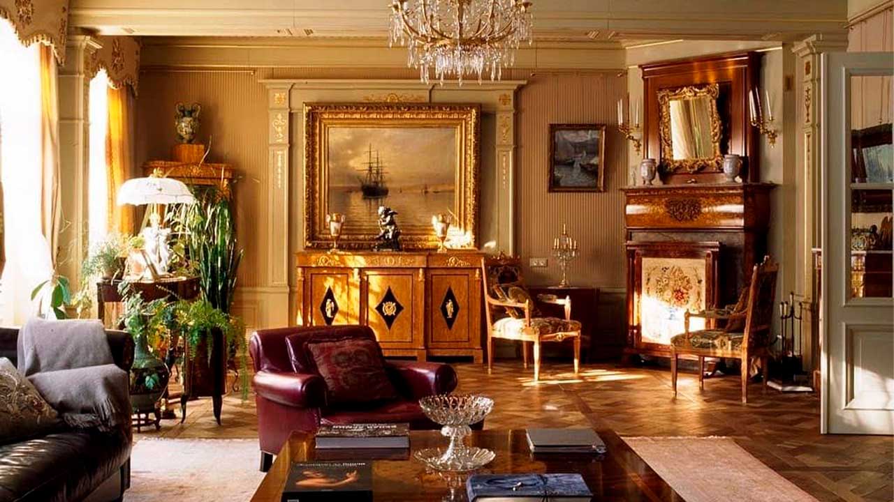 датская в викторианском стиле гостиная