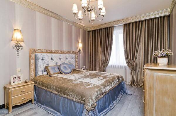 превосходная в стиле рококо спальня