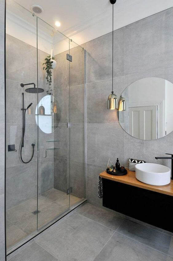 неотразимая в стиле минимализм ванная комната