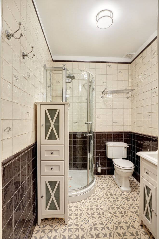 современная в классическом стиле ванная комната