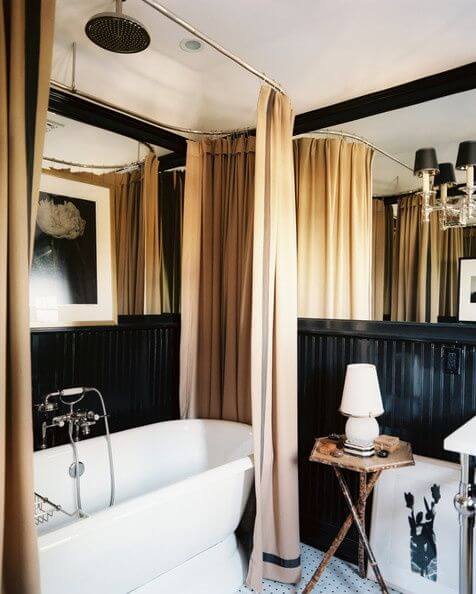 классическая в стиле арт-дек ванная комната