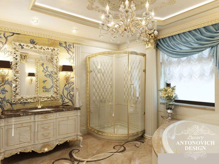 в стиле барокко ванная комната превосходная